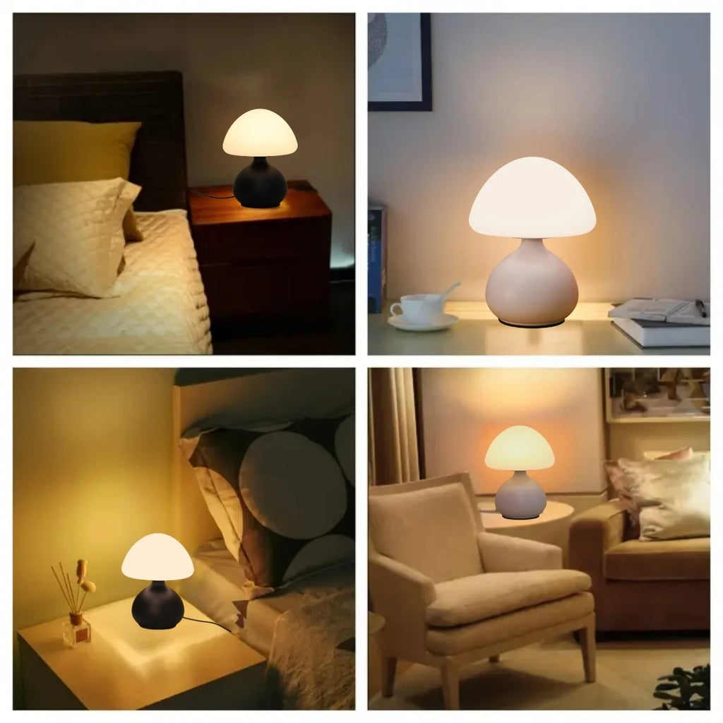 Dimmable Mushroom LED Table Lamp